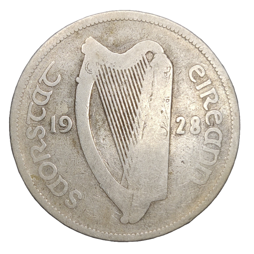 1928 Irish half crown