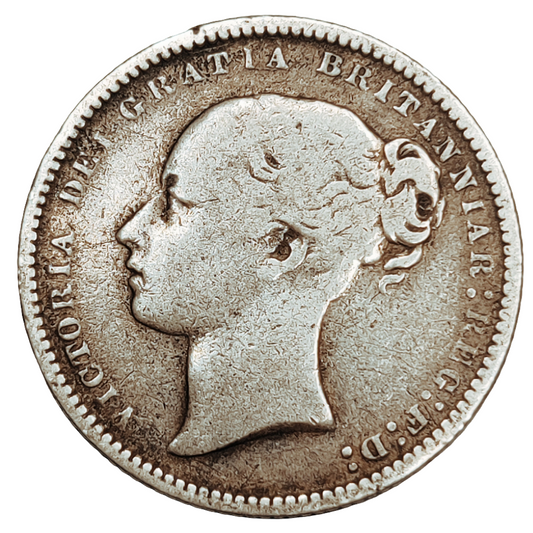 1874 Victoria one shilling