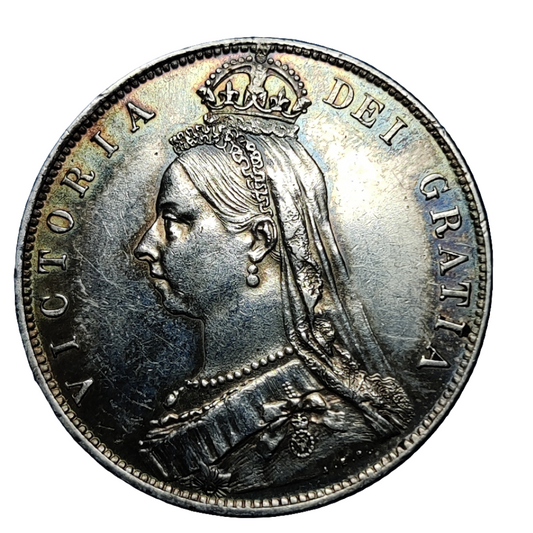 1890 Victoria halfcrown