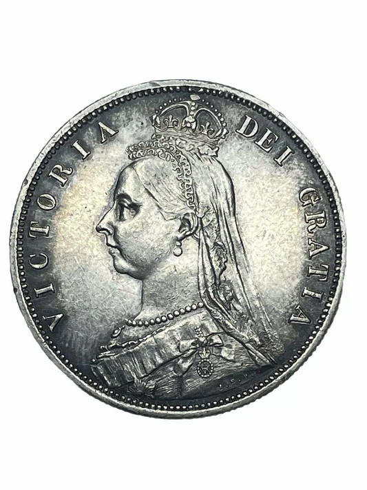 1887 Victoria halfcrown