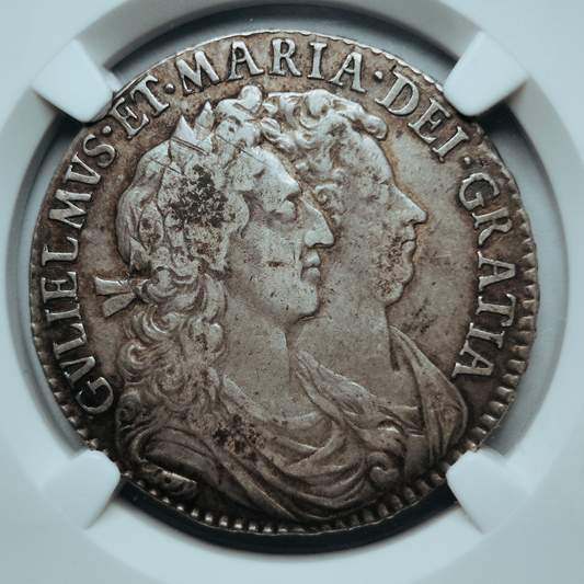 1690 William and Mary halfcrown