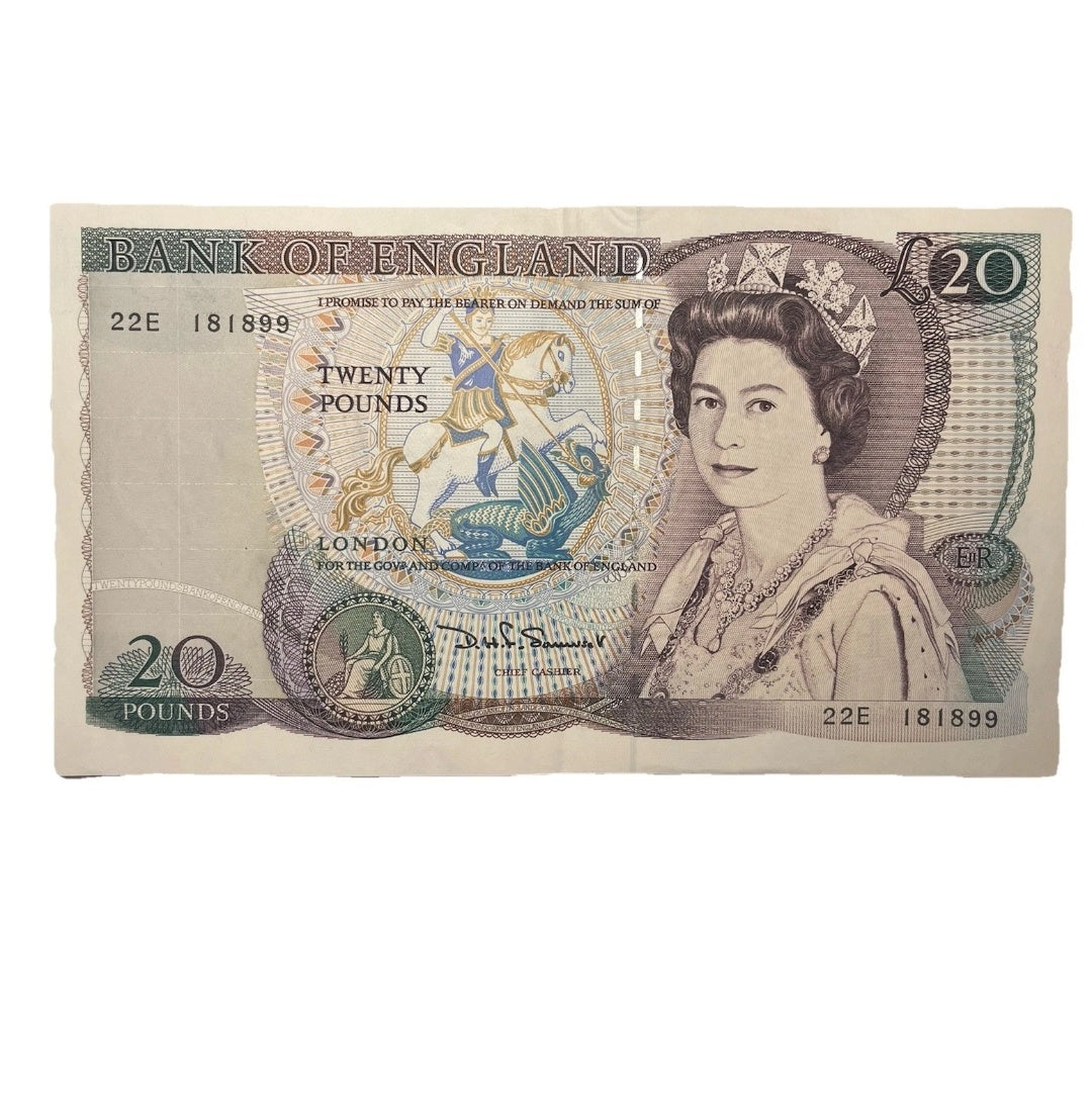 Bank Of England Series D Twenty Pounds Banknote D H Sommerset