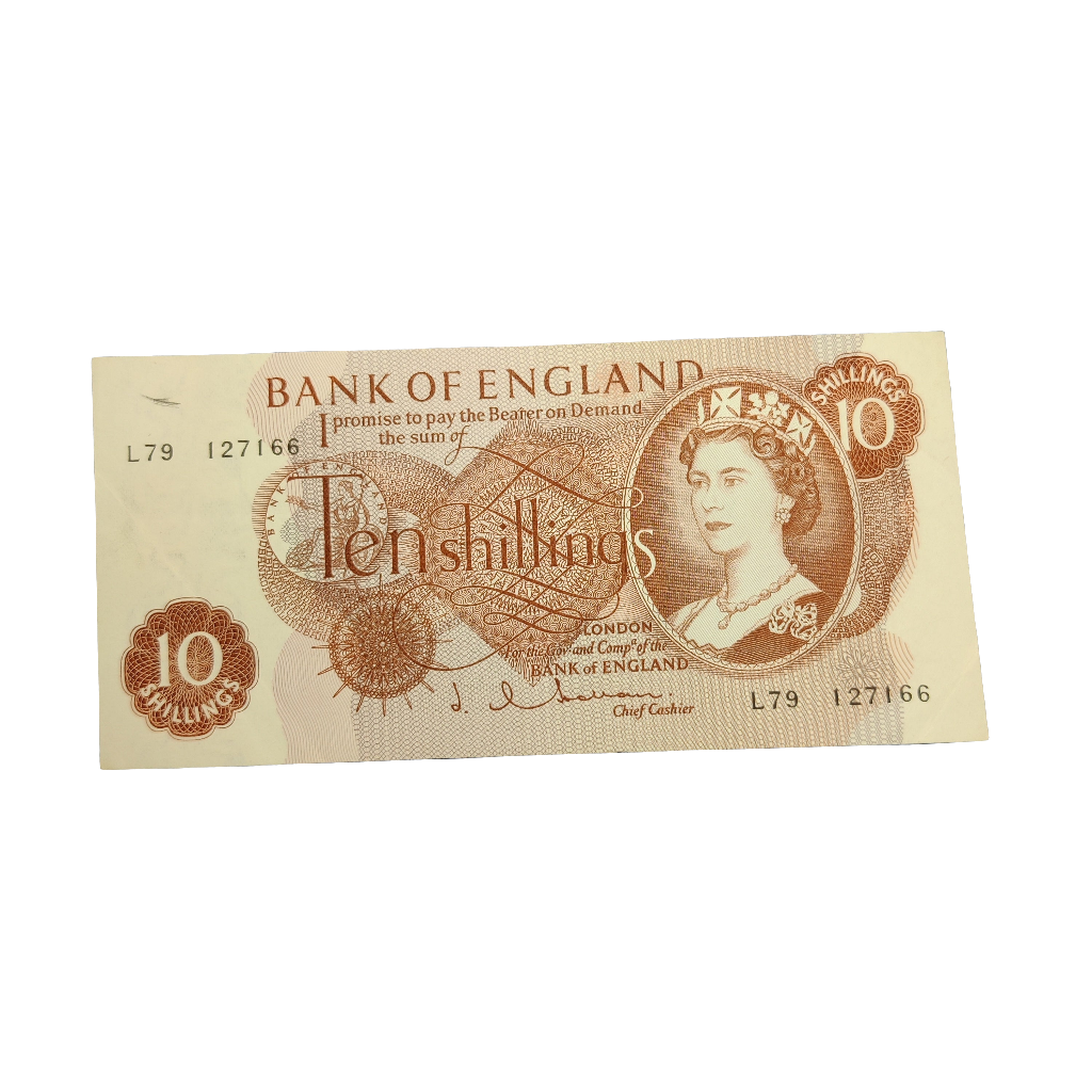 Bank Of England Series C Ten Shillings Banknote J Q Hollom