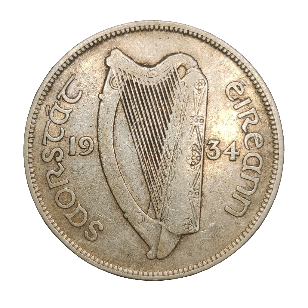 1934 Irish half crown