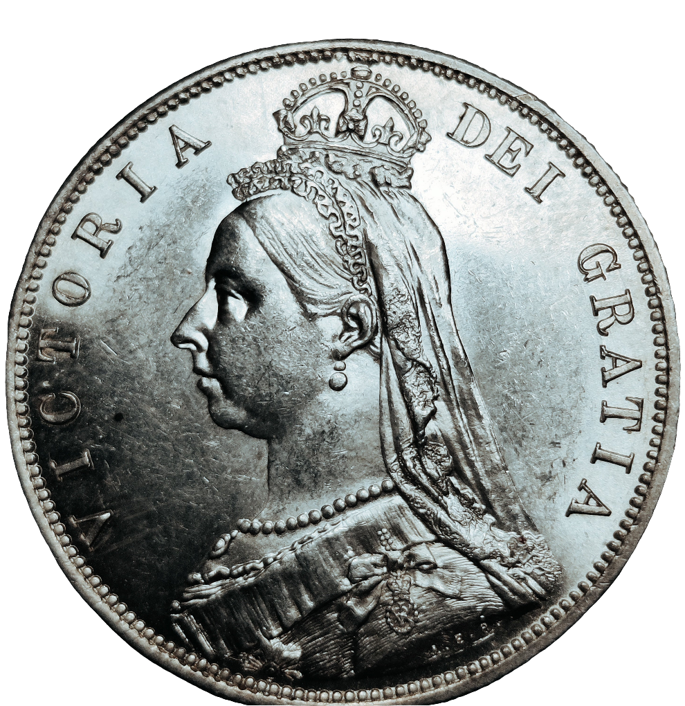 1887 Victoria halfcrown