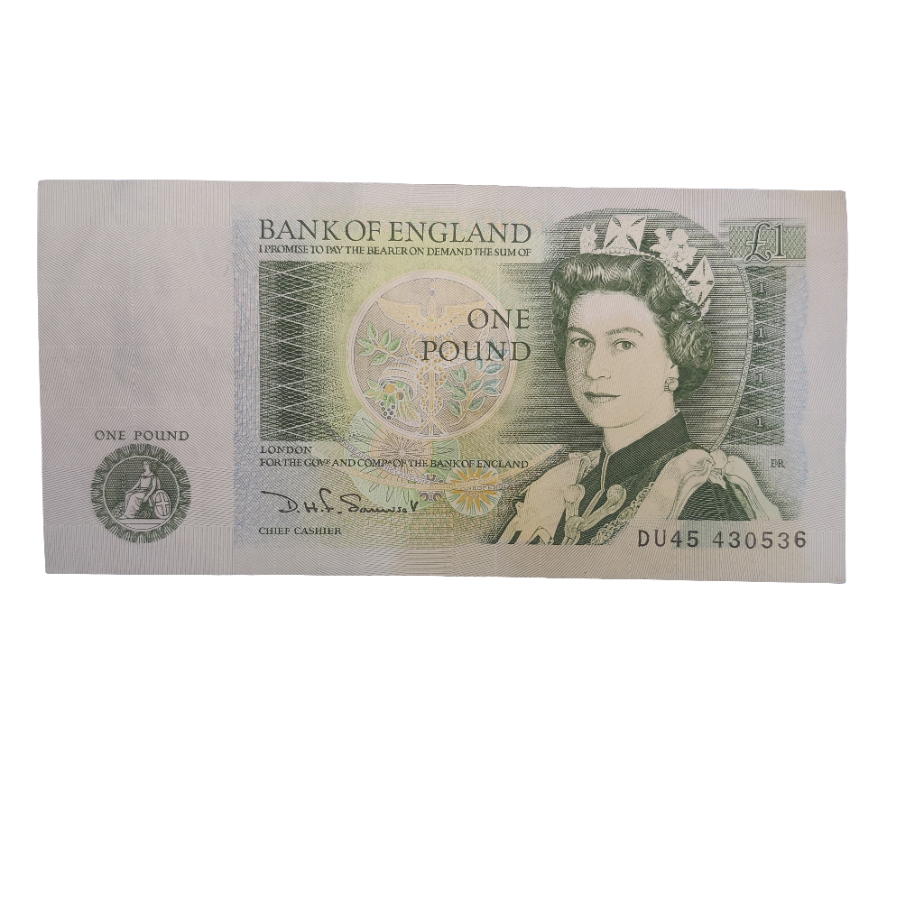 Bank of England Series D one pounds Banknote x4 D H F Somersett J B page