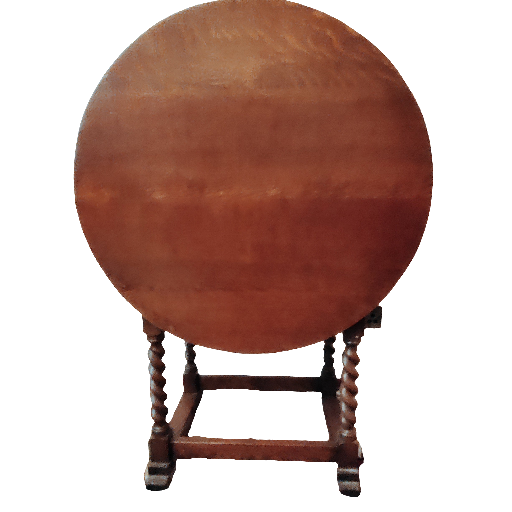 Antique oak monk chair