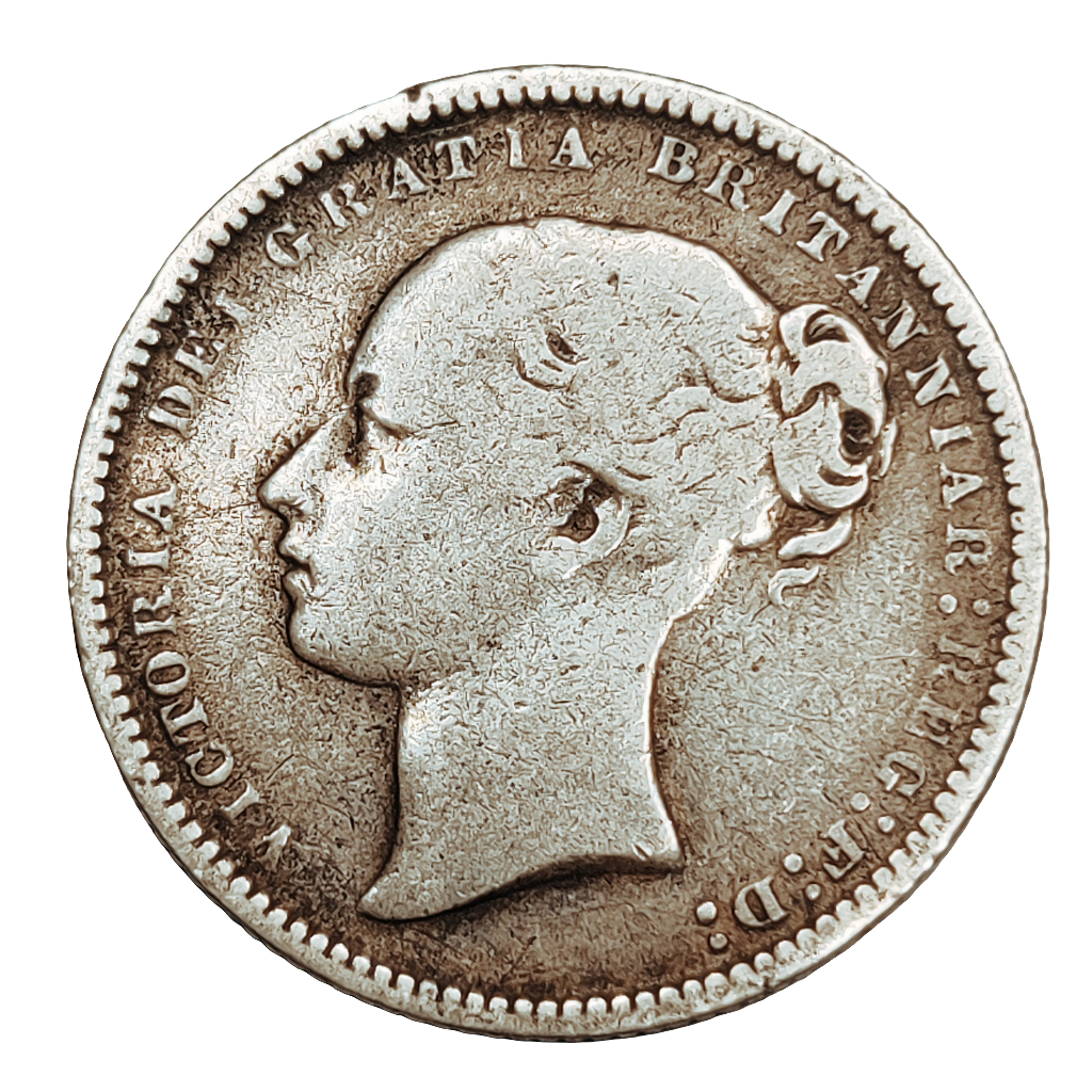 1874 Victoria one shilling