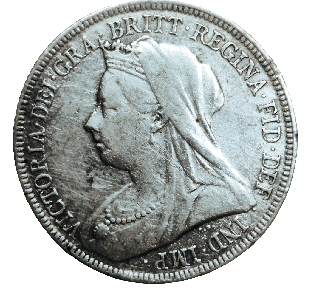 1895 Victoria one shilling