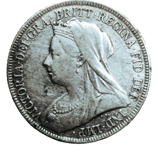 1895 Victoria one shilling
