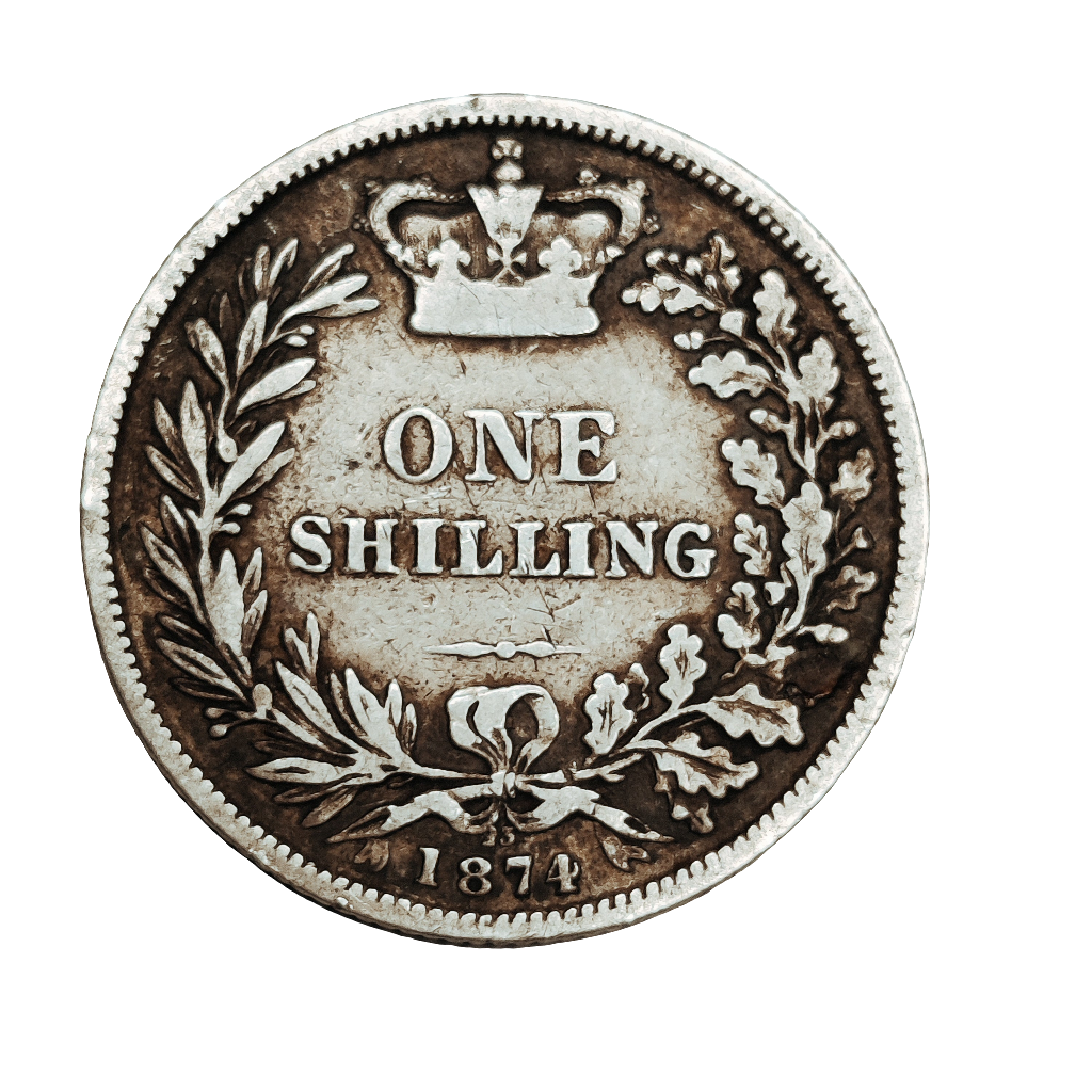 1874 Victoria one shilling