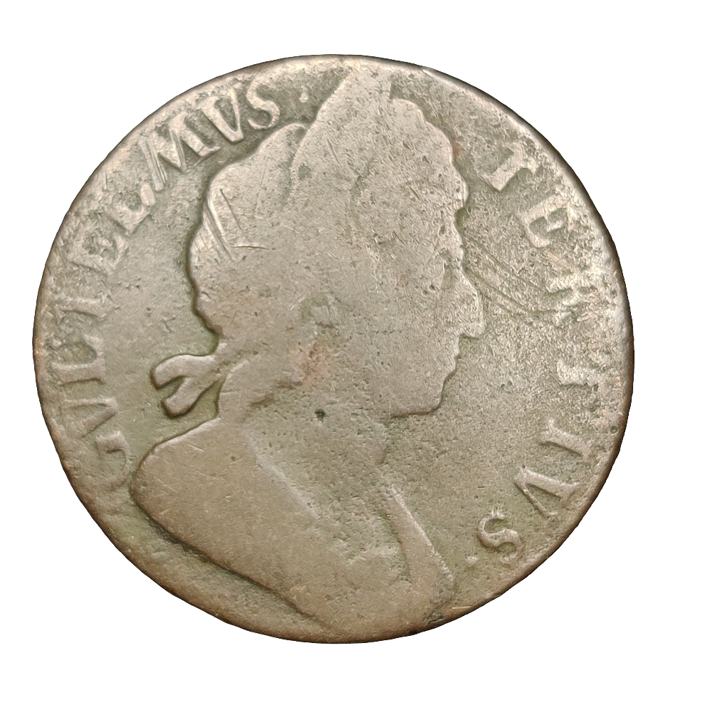 1698 William III halfpenny