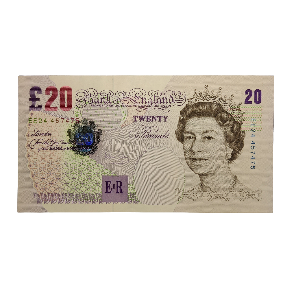 Bank Of England Series E Twenty pounds Banknote Andrew Bailey