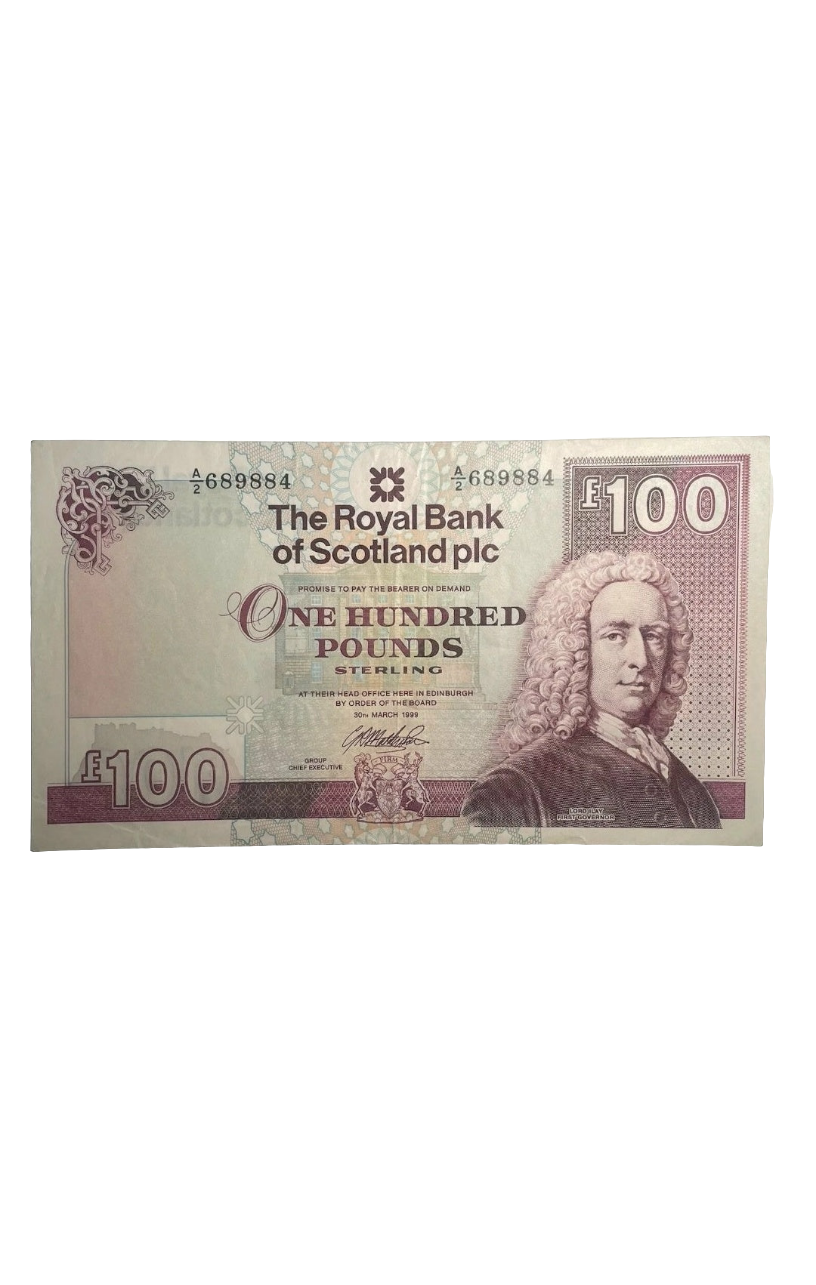 ROYAL BANK Of Scotland One Hundred Pounds Banknote