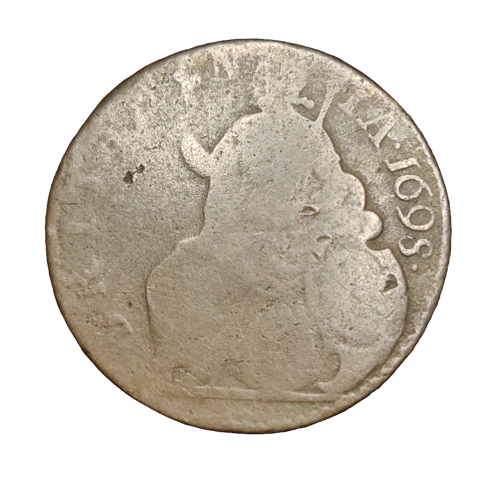1698 William III halfpenny