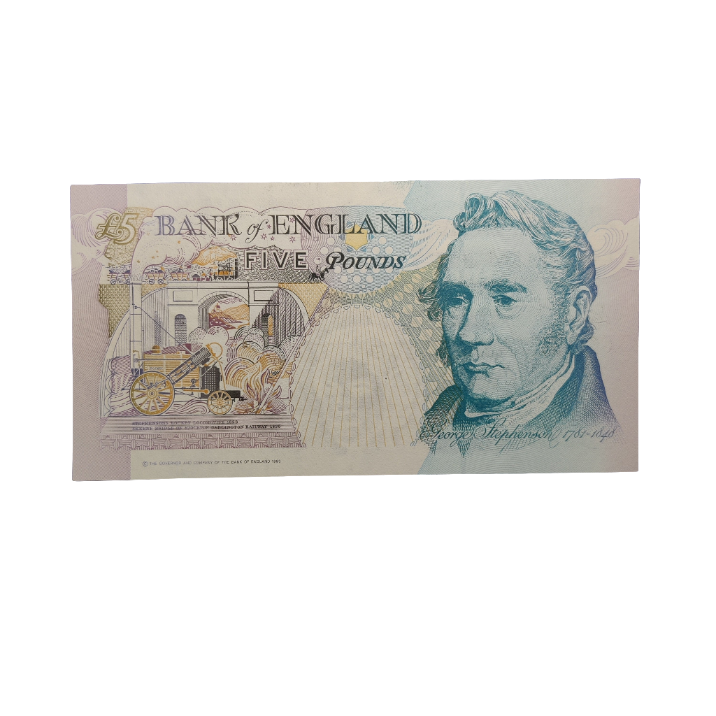 Bank of England series E five pounds Merlyn lowther
