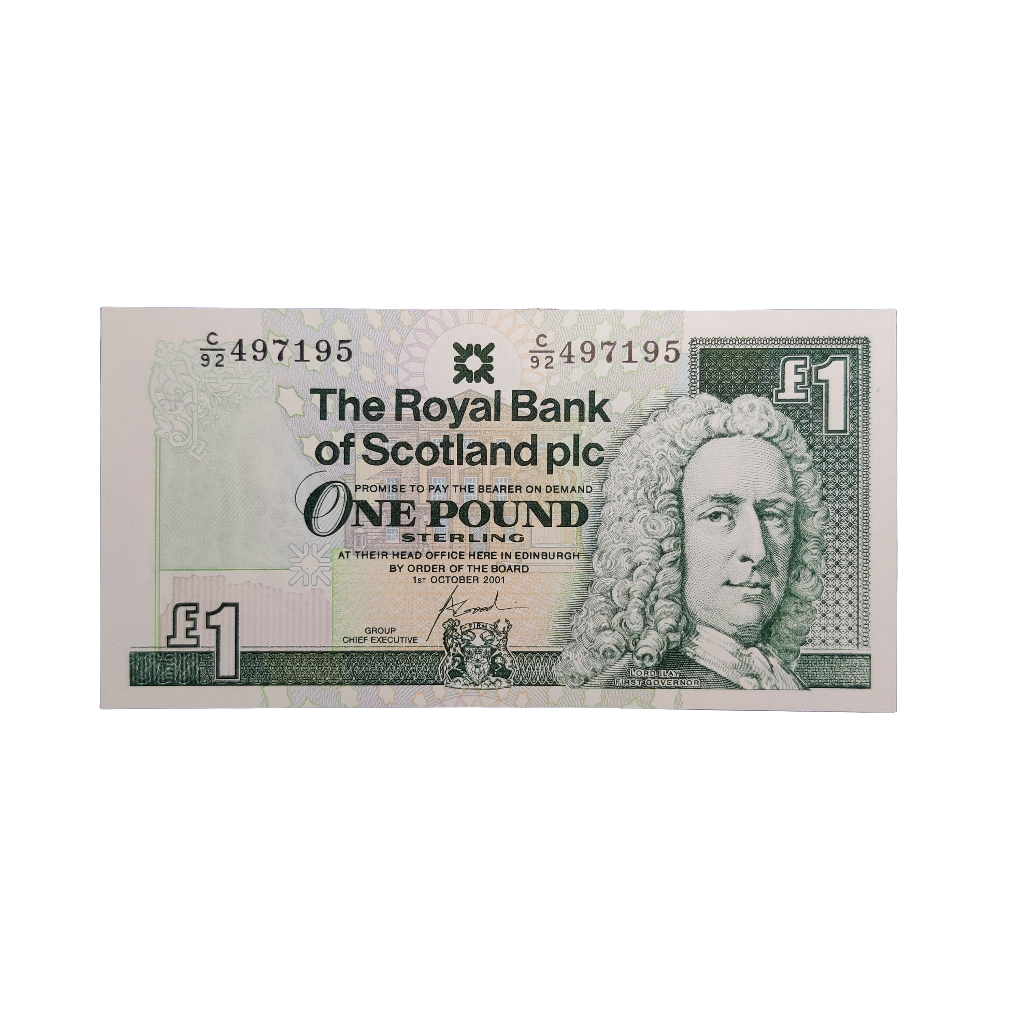 The Royal Bank Of Scotland PLC one pounds banknotes x6 consecutive