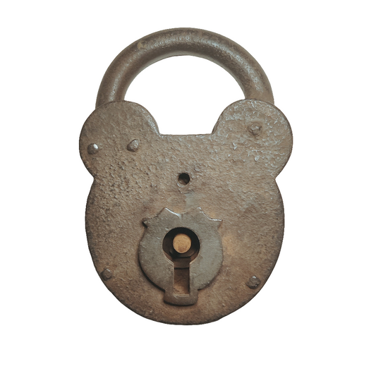 19th century Antique padlock with key