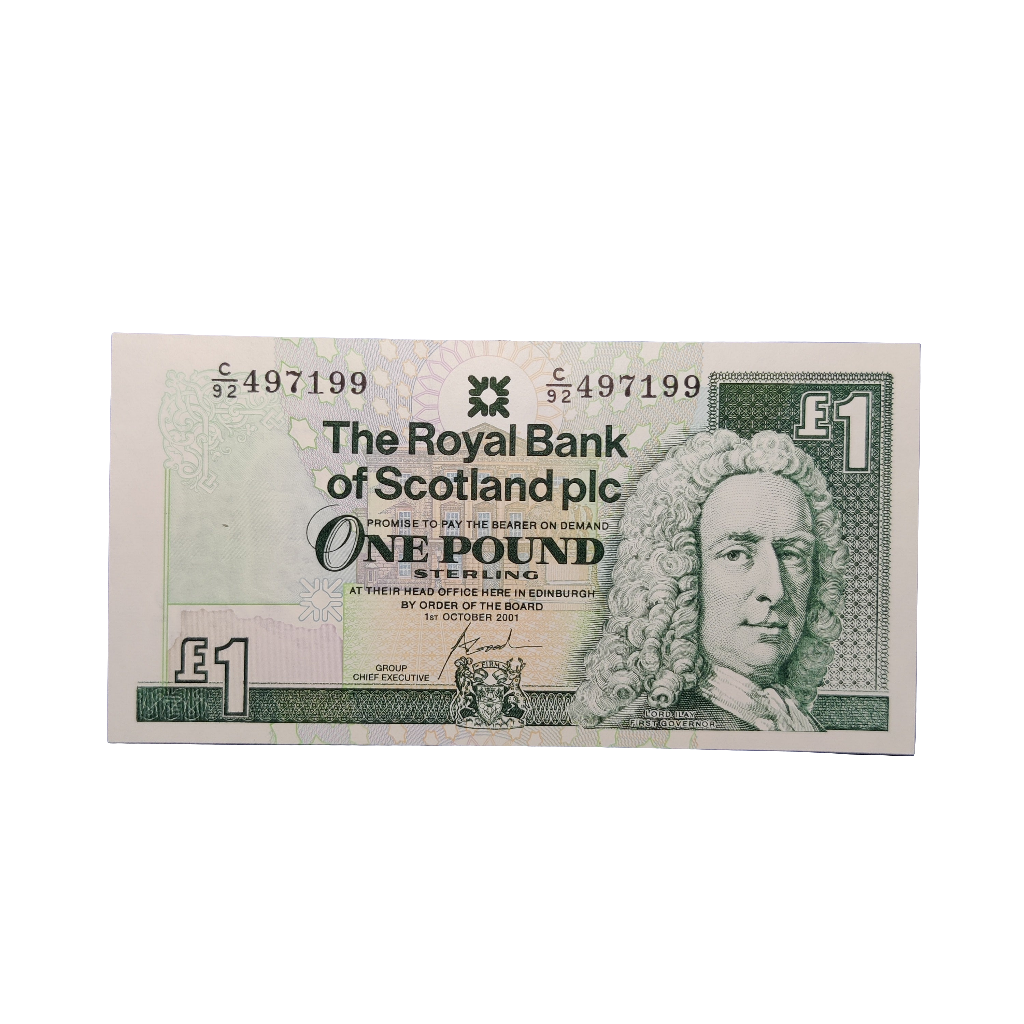 The Royal Bank Of Scotland PLC One Pounds Banknote x5 consecutive