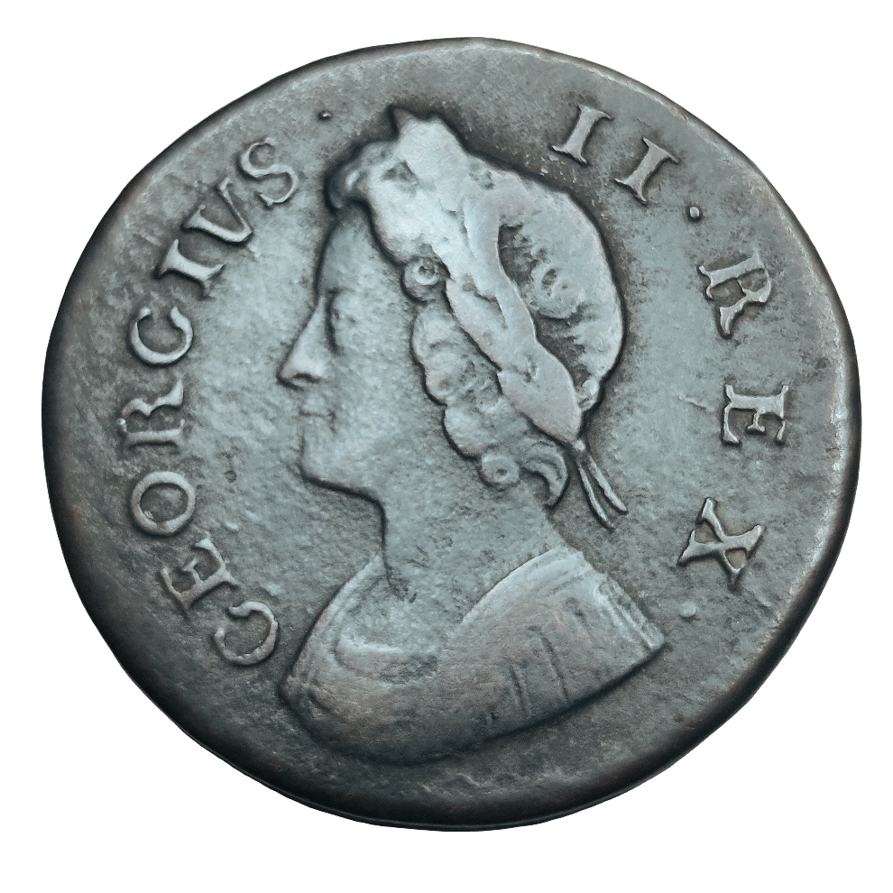 1736 George ii Farthing