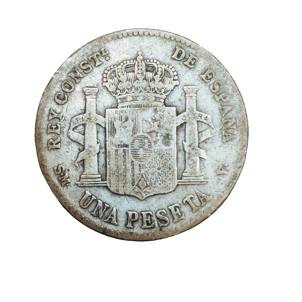 1903 Spanish 1 Peseta coin