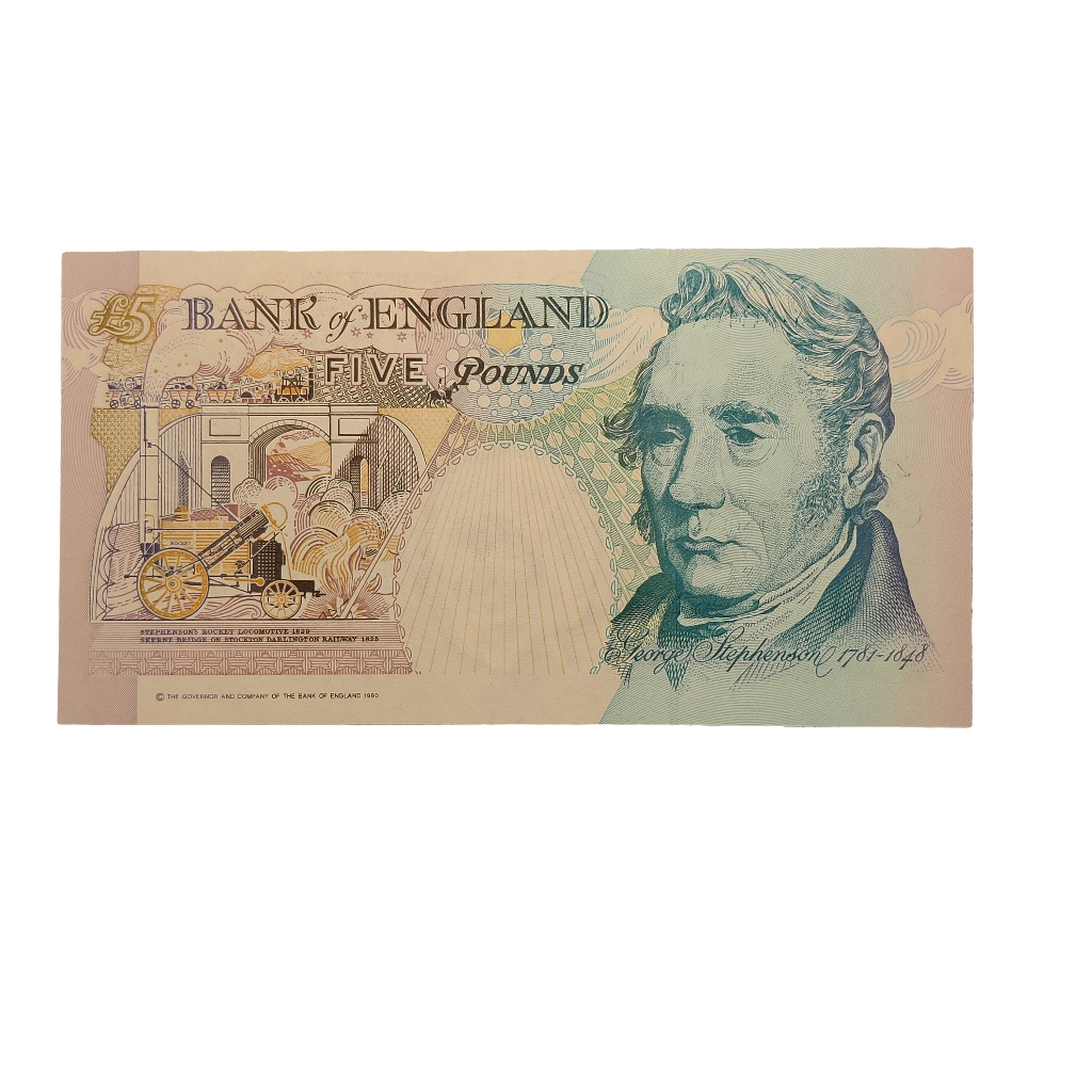 Bank of England series E five pounds Banknote Merlyn Lowther