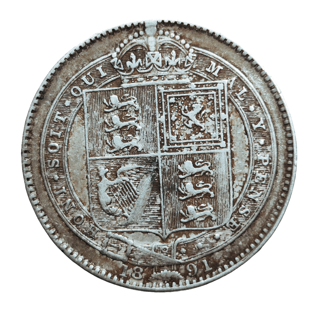 1891 Victoria one shilling