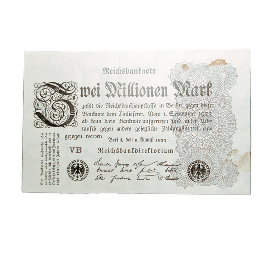 1923 German 2 million marks