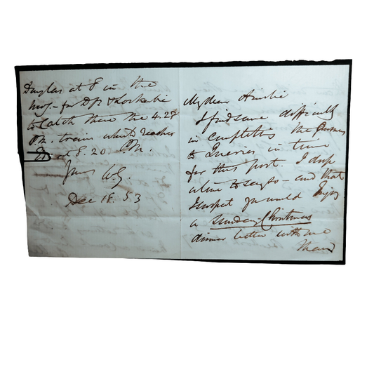 1853 Victorian mourning letter