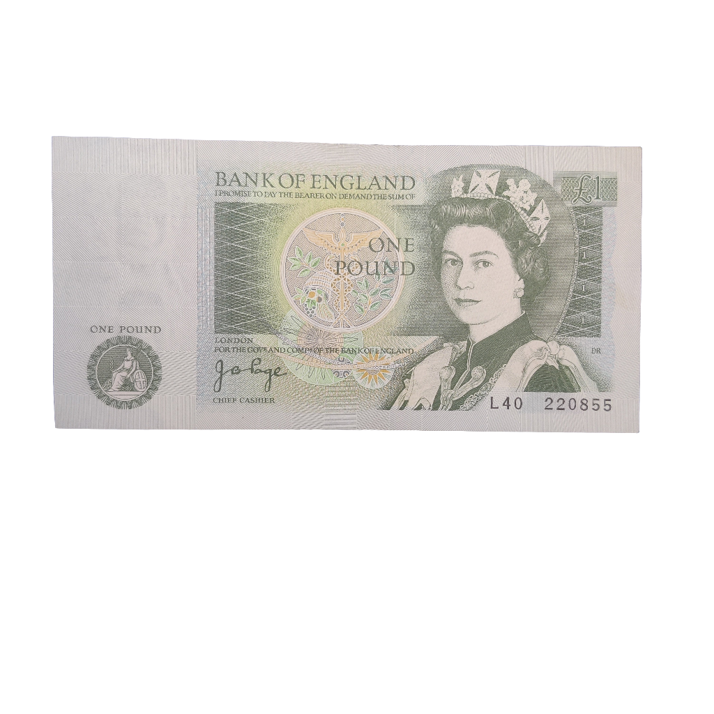 Bank of England Series D one pounds Banknote x4 D H F Somersett J B page