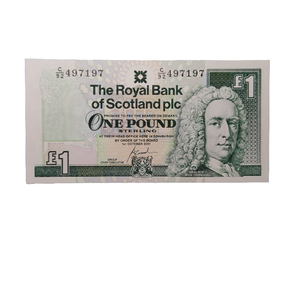 The Royal Bank Of Scotland PLC One Pounds Banknote x5 consecutive