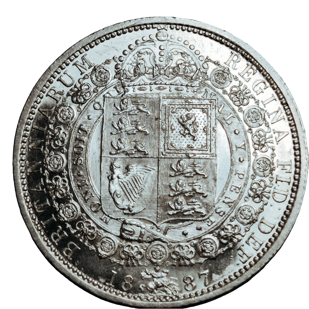 1887 Victoria halfcrown