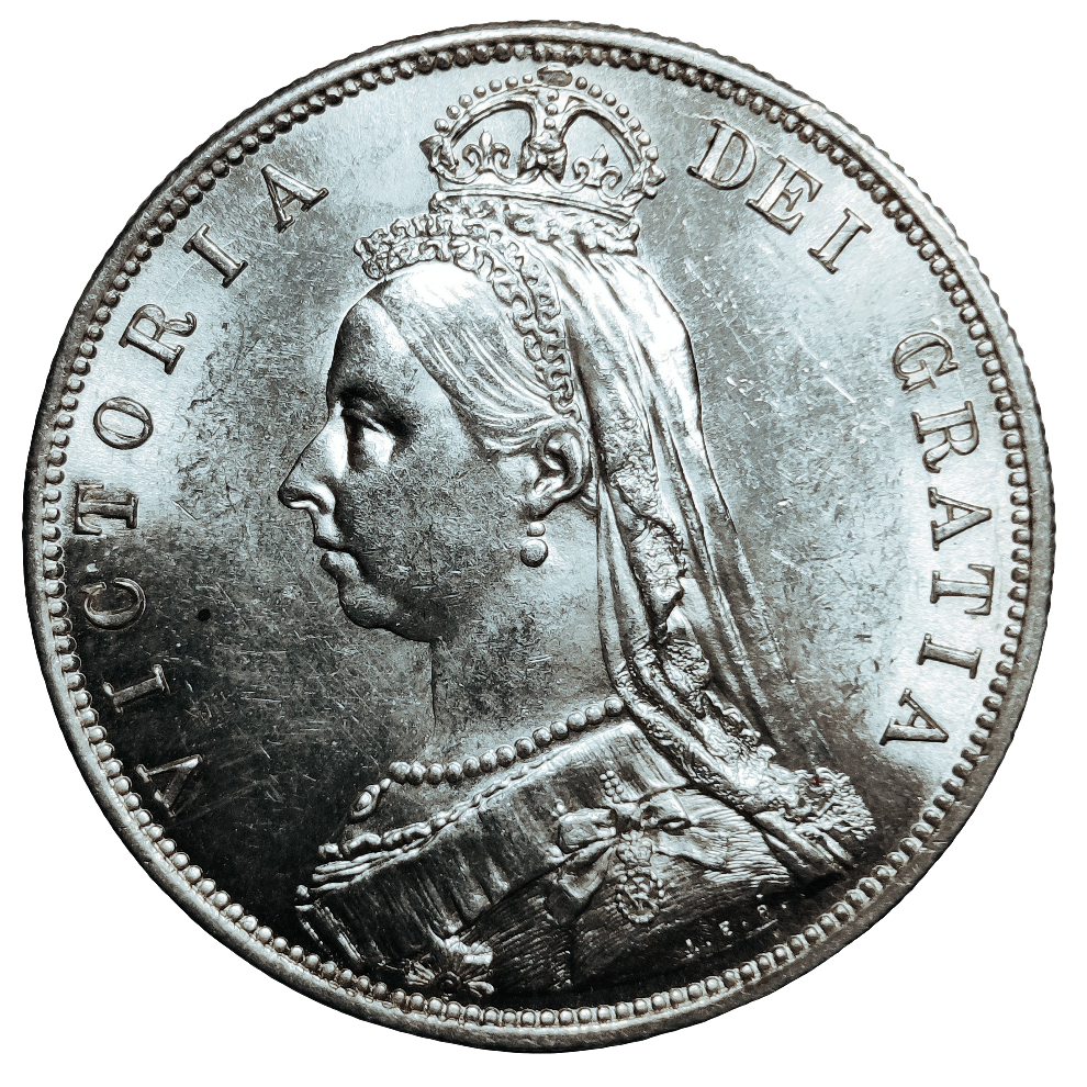1887 Victoria halfcrown