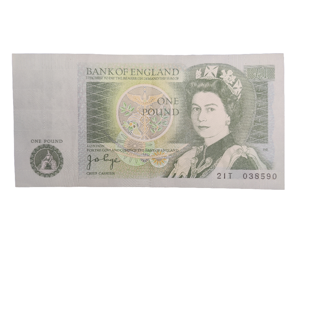 Bank of England Series D one pounds Banknote x4 D H F Somersett J B page