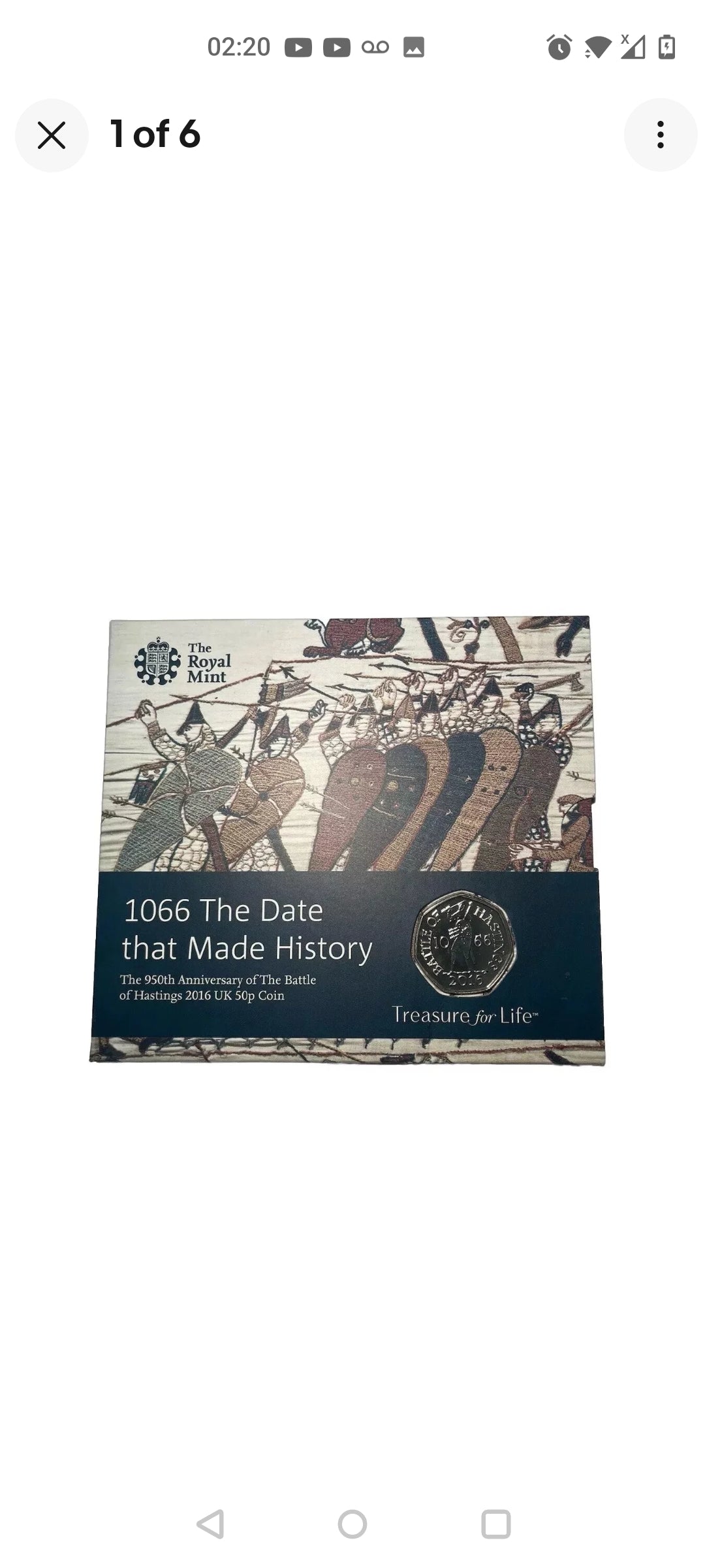 Battle of Hastings 1066 950th Anniversary 50p 2016 Royal Mint Set