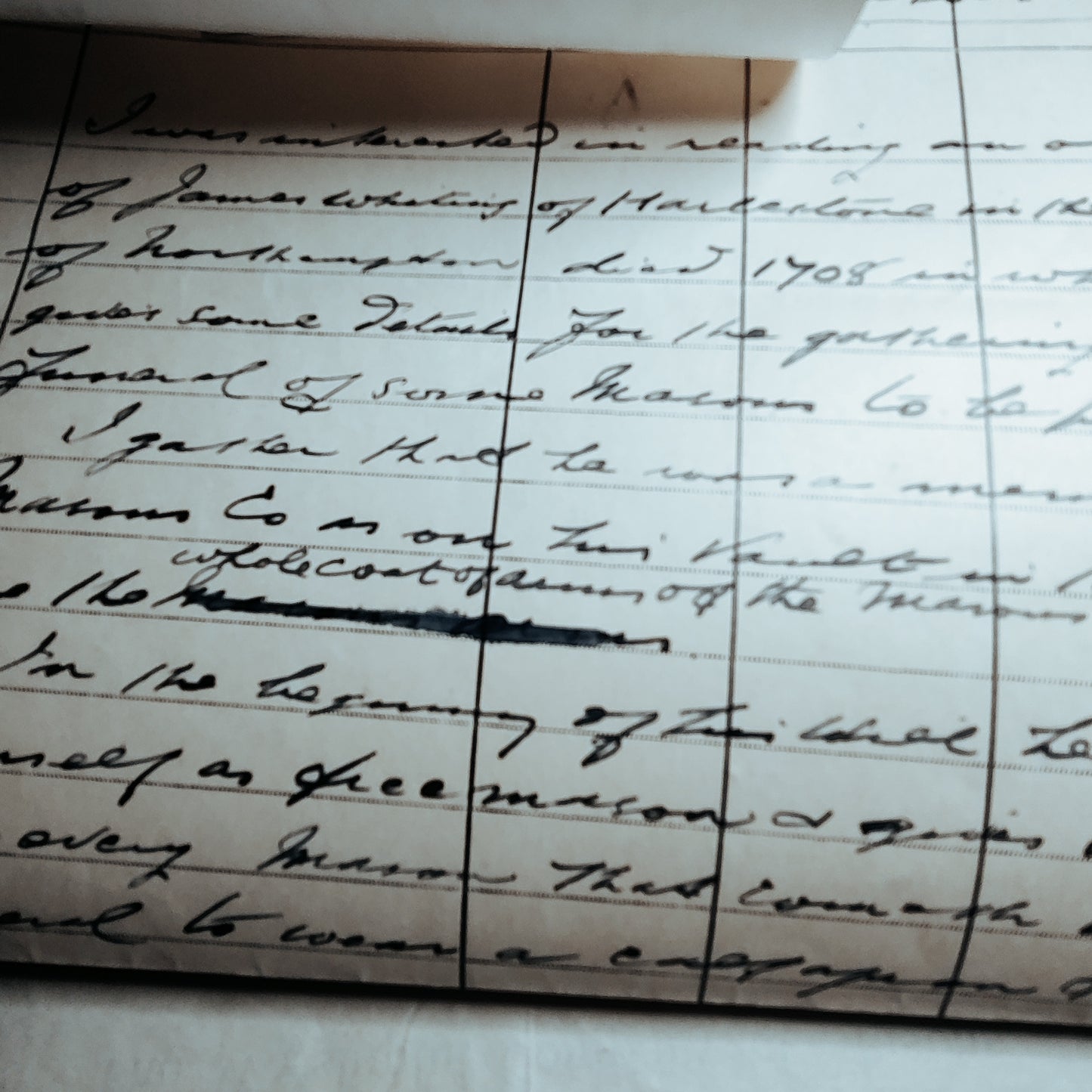 1944 Freemason letter 30° with records and reply