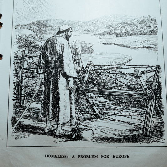 Punch homeless a problem in Europe 1938