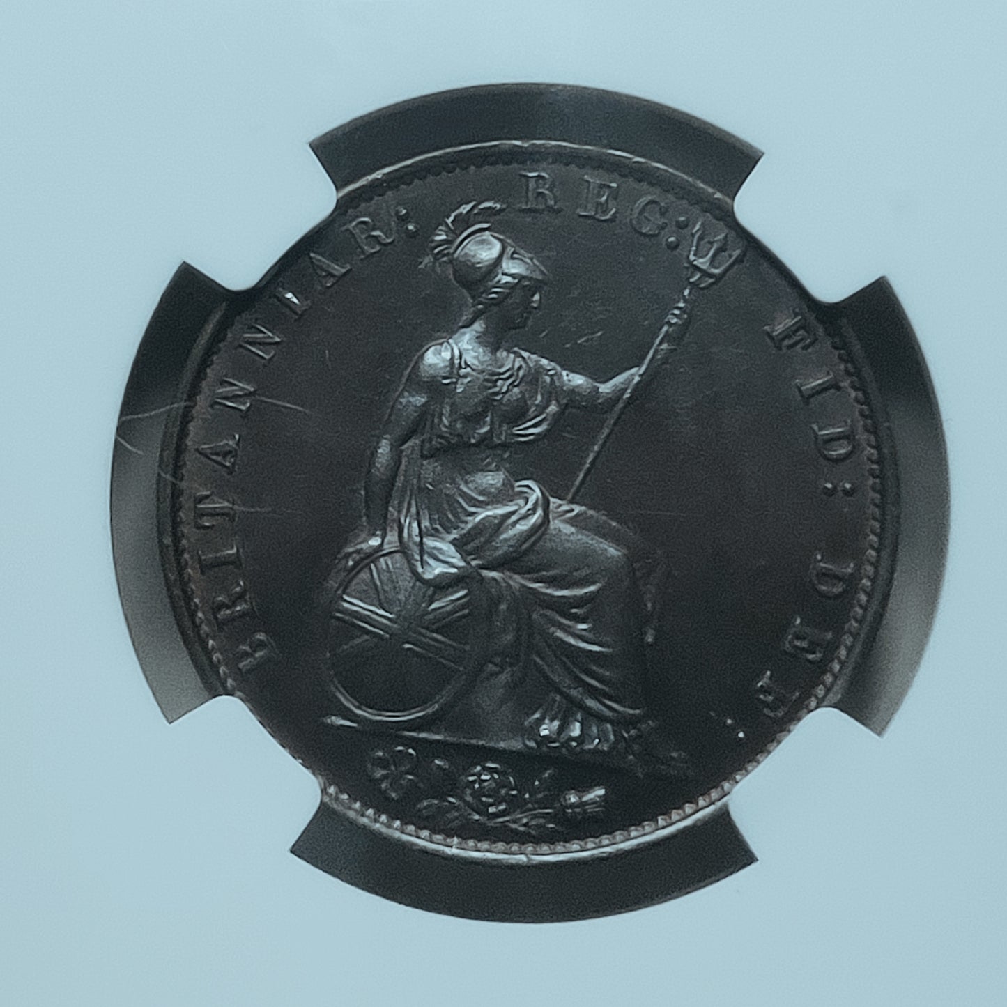 1858 Victoria Half Penny NGC MS 61